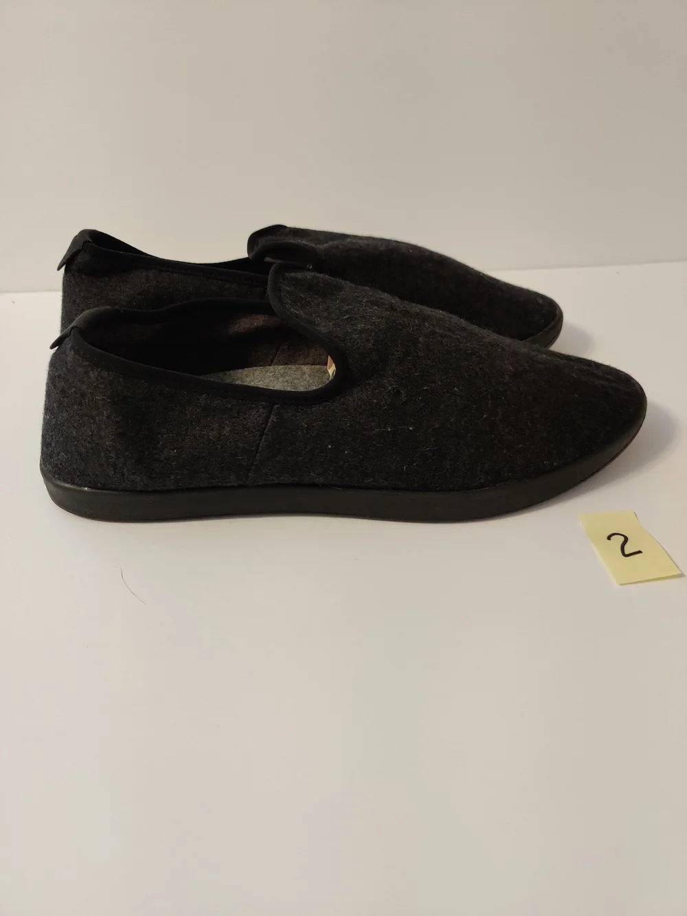 Men's Allbirds Slip-On Dark Gray Wool-Blend Casual Shoes - Charcoal 12